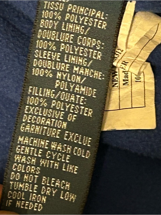 Polo Ralph Lauren Mens Medium Zip-Up Jacket Royal with Red Pony Fleeced Lined - Picture 6 of 9